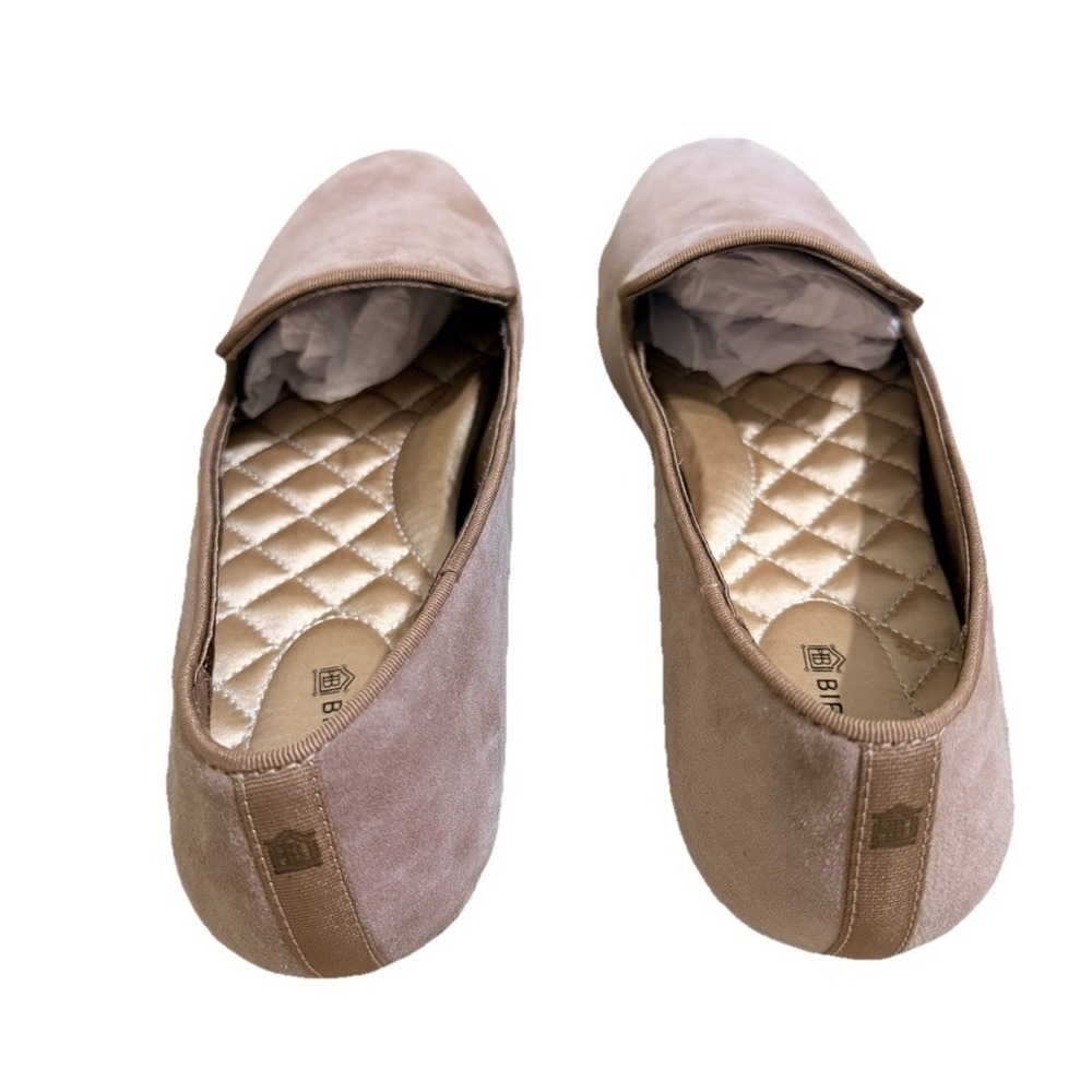 Birdies The New Starling Slipper Latte Suede Flats Minimalist Women's Size 9 - Picture 5 of 7